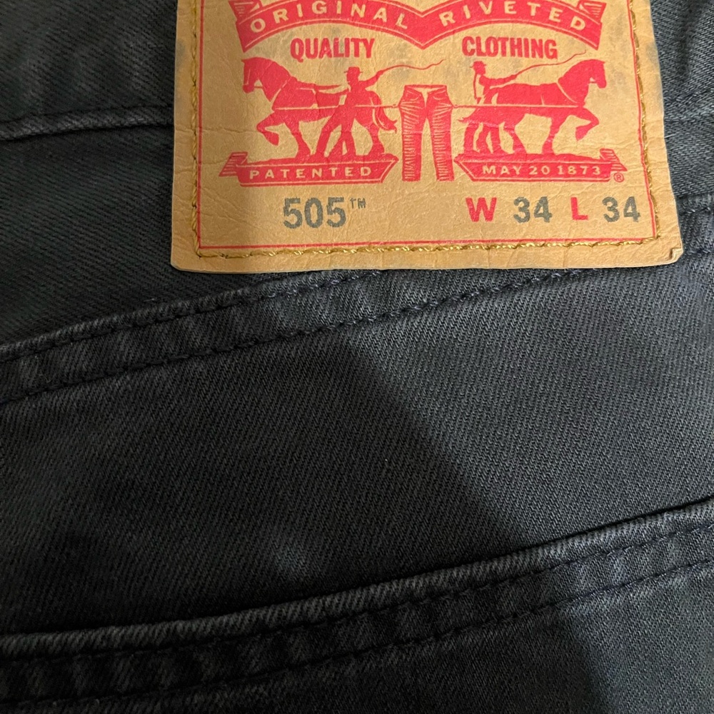 Levi's Men's Dark Gray Straight Jeans